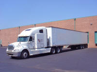 Total Truck Transport Tractor Trailer at our home Warehouse near IAD Dulles Airport